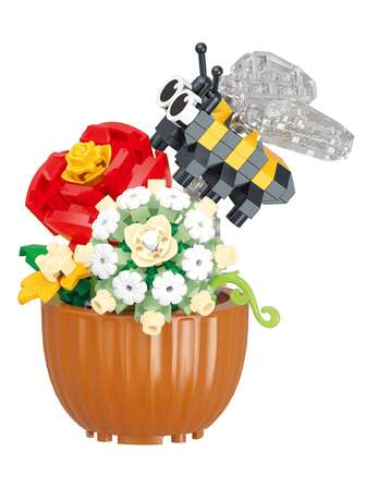 迷你积木花、益智玩具套装、积木游戏、手工用品、便宜货、圣诞礼物