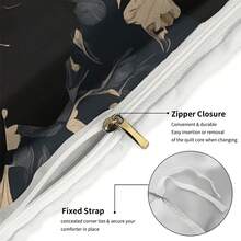 3pcs/Set High-End Wild Lion Digital Printing Bedding Set - Multicolor - View 6