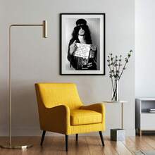 1 pieza Póster de rock de Guns N' Roses, impresión en lienzo con tema de carrito de bar, fotografía vintage en blanco y negro, arte de pared de bar caprichoso sin marco, decoración con tema de bebidas y cerveza