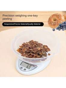 1pc 5kg/1g Digital Kitchen Scale With LED Display - Easy To Clean, Powered By AAA Batteries (Not Included), Kitchen Scale, Food Scale, Kitchen Weight Scale, Precise Kitchen Scale, Portable Digital Scale, Coffee Electronic Scale, Kitchen LED Electronic Scale, Baking Scale, Kitchen Accessories, Baking Tools, Kitchen Supplies Micro Food Electronic Scale Baking Food Scale - Multicolor - View 8