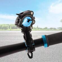 360°可旋转自行车灯架，夜骑手电筒支架，前灯固定架，快速释放可旋转夹，灯手电筒安装支架，通用骑行配件支架