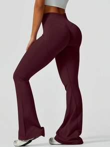 1pc High Waist Flare Elastic Ribbed Waist Belt, Slimming Design, Suitable For Dancing