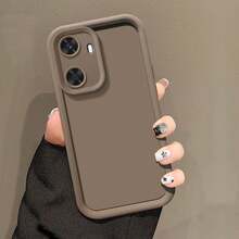 Funda protectora de teléfono marrón diseñada para los modelos Galaxy A16, A55, A15, A34, A54, A14, S24, S24 Plus y S24 FE, con resistencia a los golpes y un parachoques suave de TPU