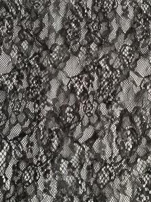 Chân váy ren jacquard dáng rộng cạp cao cỡ lớn dành cho nữ, phù hợp đi làm và mặc hàng ngày, màu đen mùa hè. - màu đen - Xem 7