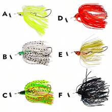 5-Color Tassel Beard Alloy Fishing Lure Set, 20g Rotating Metal Lure Bait Suitable For Bass, Trout, Striped Bass, Salmon In Freshwater And Saltwater