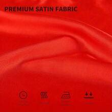 Set Of 10 Christmas Satin Napkins, 43x43 Cm, Soft And Smooth Polyester Fabric, Perfect For Wedding And Party Decorations.