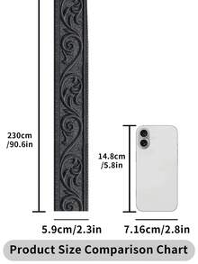 1 cuộn 2,3m/90,6 inch 3D hoa lá dây leo họa tiết nổi lãng mạn thiết kế đặc biệt cho đường viền chân tường, miếng dán tường chống va đập bằng chất liệu xốp XPE tự dính, trang trí nhà theo phong cách hiện đại tối giản, đường viền chân tường cải tạo, trang trí phòng ngủ, trang trí phòng tắm, đồ trang trí phòng chống bụi, decal vinyl trang trí nhà cửa, vật dụng trang trí mùa xuân làm mới ngôi nhà của bạn, miếng dán trang trí Rama quà tặng sinh nhật tốt nghiệp - màu đen - Xem 4