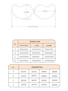1/2/4 件粘性硅胶露背聚拢文胸，可重复使用，前扣式文胸，丰胸 - 透气亲肤罩杯，适合 A-D 罩杯，深 V 露背连衣裙 - 彩色 - 查看 13