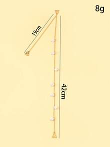 1pc Adjustable Pearl Shoulder Chain, Fashionable Faux Pearl Sexy Body Chain