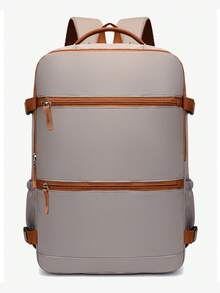 Women's Backpack, Large Capacity Travel Backpack, Commute/School Backpack, Fashionable Laptop Bag, Short-Distance Business Travel Luggage Bag - Multicolor - View 12