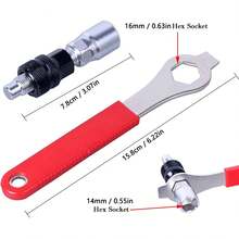 أداة فك عتلة الدراجة، أداة سحب عتلة الدراجة، أداة إزالة إطار المحور السفلي، مناسبة لصيانة وإصلاح الدراجات