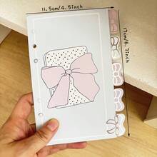 A6 5pcs Index Pages, Flora Loose Leaf Baffle, Binder Separate Pages, Stationery Supplies