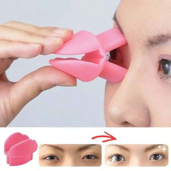 جهاز تدليك العين اللاسلكي الناعم باللون الوردي الفاتح - أداة تمرين الوجه لتورم العيون والعيون المتدلية، مناسب للكمبيوتر والقيادة والقراءة - جهاز رعاية العين المحمول للمنزل/المكتب/السفر، مناسب لأكثر من 20 سيناريو، بدون بطارية، أداة تدليك إرجونومية، مدمجة ومتينة، ضروري لعشاق الكتب