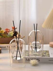 Ins Style Glass Aromatherapy Bottle Diffuser Bottle Indoor Clear Fireless Aromatherapy, Aromatherapy Bottle Indoor Room Bedroom Fragrance Ornament, Glass Diffuser Bottle , Reusable, Fireless, Great For, Home Decor, Personal Care Accessories, Empty Vases, Perfume, Essential Oils, Etc. (No Stick) - Multicolor - View 1