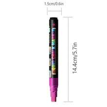 1 pieza Bolígrafo de marcador acrílico con punta de válvula, bolígrafo de color superponible resistente al agua, bolígrafo de acuarela resistente a la decoloración y sin sangrado, bolígrafo de grafiti, pincel profesional de arte y estudiante para dibujo y pintura, bolígrafo de alta calidad para pintura y coloración DIY a mano