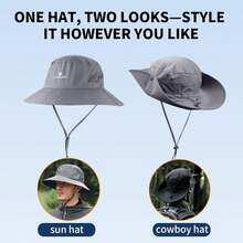 TACTICAL BIRD UPF 50 Boonie - Gorra de protección para el sol, sombrero de pesca, sombrero de playa y senderismo, remo, remo, kayak para hombres, Gris-oscuro, Large-X-Large - 1 - Ver 1