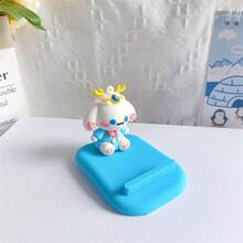 Sanrio [Authorization] Sanrio Kuromi Cinnamon Roll Creative 3D Doll Lazy Phone Stand, Beautiful Melody Hello Kitty Desktop Phone Stand, Exquisite Display Small Gifts, Birthday Gifts, Travel Accessories, Christmas Gifts