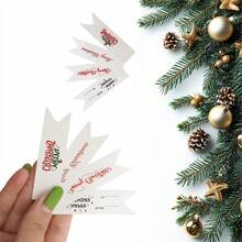 Custom Tags, Christmas Tags, Christmas Swallow-Tailed Tags, Christmas Gift Labels, Candy Tags, Packaging Box Tags, Gift Packaging Box Tags, Christmas, Party, Holiday - Christmas Gift Tags - View 8