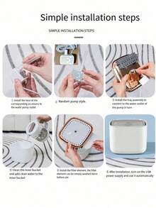 1入組，3L寵物自動過濾飲水器，附帶4件可供使用2個月的濾心，可靜音為貓和小中型犬提供大容量飲水設施，可單獨購買可更換水泵 - 3L - 查看 8