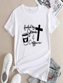 2025 Champion Tank Davis All Match American Fashion Brand Printed Men's And Women's Loose Summer Loose Short Sleeve T Shirt - 白色 - 查看 1