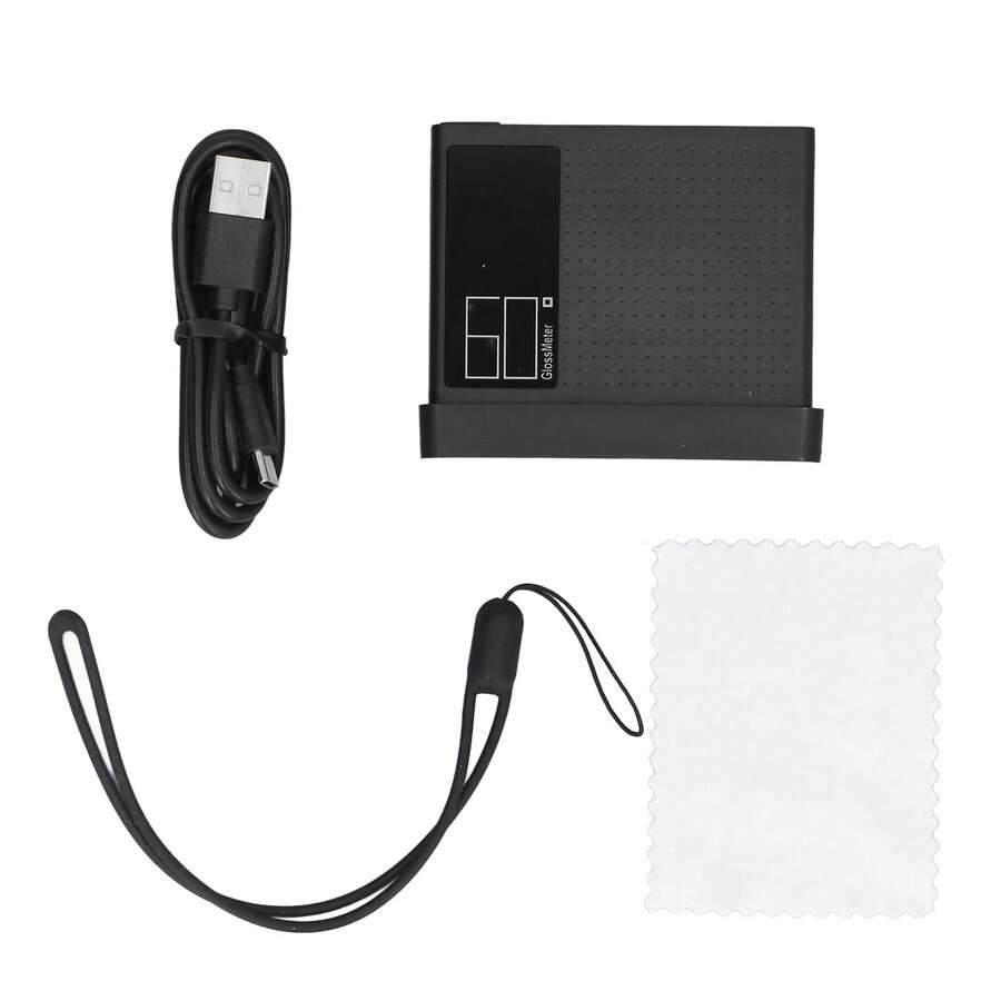 Medidor inteligente de brillo Pintura para automóviles Medidor de brillo para piedra Equipo de prueba de brillo para vidrio, hardware, teléfonos móviles y automóviles DG60-SE 0-200GU USB - Negro - Ver 1