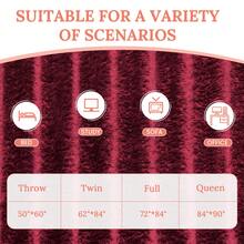 Heated Blanket Electric Soft Flannel Sherpa Heater 5 Heat Settings And 10 Hours Auto Shut-Off Heating Blanket Over-Heat Protection Machine Washable