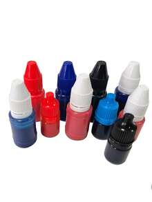 Identity Protection Roller Stamp Refill Ink, 3/10ml Bottle Black Ink, Suitable For Confidential Roller Stamps, Easy-To-Use Office Supplies - Multicolor - View 7