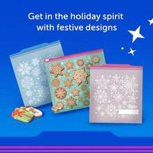 Bolsas de almacenamiento de alimentos de cuarto de galón, tecnología Grip 'n Seal para un agarre más fácil, abrir y cerrar,(120 Count (Holiday)) - Tipo 2 - Ver 7