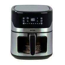 Jocca 6.5L Digital Air Fryer With Window | 8 Programs, LED Touch Screen, 80–200 °C, 60-Minute Timer | 1600 W | Non-Stick Basket And Automatic Shut-Off | - Black - View 10