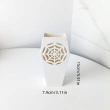 Gothic Style Vase, Holiday Decorative Vase, Spider Web Pattern Vase. Dried Flowers, Fresh Flowers, Decorative Flower Vase. Modern Home Decor Flower Vase, Suitable For Halloween Home Decor, Wedding Party, Living Room, Office, Bedroom And Dining Table Decoration Room Decor Glass Vase
