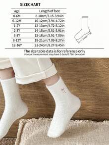 5 Pairs Girls Socks, Faux Fur Bow Fluffy Socks, Thick Warm Anti-Cold Cute Mid-Calf Plush Socks, Sweet Winter Socks For Girls, Comfortable Soft For Home & Sleep - Multicolor - View 4