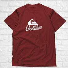 Quiksilver Basic Casual T-Shirt - Maroon - View 3