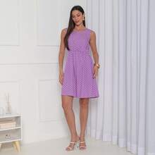 JIN SER Viscose Dress - Màu tím hoa cà - Xem 1