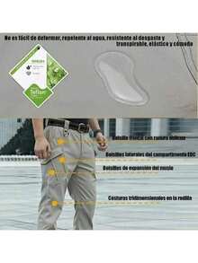 Pantalones tácticos compuestos para hombre X9, con bolsillos laterales con solapa y cierres con cremallera. - Verde - Ver 7