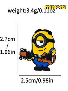 Minions 1pc/6pcs Minions Cartoon Brooch, Cute And Creative Shape, Acrylic Material, Jewelry Pendant, Suitable For Clothes, Bags, Shoulder Straps, Pencil Cases Decoration, Festival Party Gifts, Friends, Girlfriends And Colleagues
