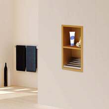 YUNRUX Bathroom Recess, Built-In Wardrobe, Built-In Wall Wardrobe - Gold - View 11