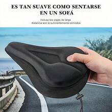 JAFEN Funda para Asiento de Bicicleta - Cojín de Gel para Asiento de Bicicleta Suave, Universal (Pelotón, Exterior, Interior), Unisex - 2 - Ver 6