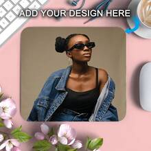 1pc Customized Photo Mouse Pad - Add Your Own Image, Create Unique Office Desk Decor, Perfect For Office, Home And Gaming, Non-Slip Base, High-Resolution Printing, Personalized Gift For Birthday, Holiday And Special Occasions