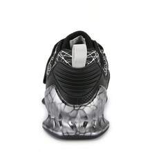 Men's Powerlifting Squat Shoes, Breathable Weightlifting Sneakers With Hook And Loop Strap, TPU & Rubber Sole For Stability, Indoor Gym Deadlift & Bench Press Training