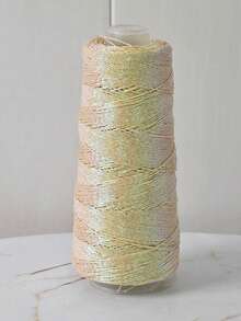 200g 细金银纱包芯线闪亮钩针钢丝球线金属手工编织 DIY 手提包钱包针线，1mm 包芯金银线，钩针线用于手工编织、编织、帽子、鞋子、靠垫和包包，非常适合 DIY 项目和礼物 - 彩色 - 查看 25