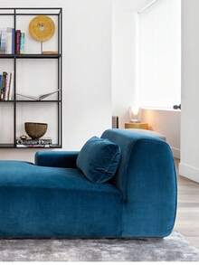 Fabric Sofa, Living Room Sofa, Foam Compressed Sofa, Modern Chaise Lounge Sofa