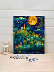 40 * 50 سم طقم رسم بالأرقام DIY، مجموعة لوحات زيتية فنية لديكور غرفة النوم وزخرفة الجدران، طريقة رسم بسيطة وممتعة، لا يتطلب أساس رسم، حقق حلم الرسام الخاص بك، انغمس في العالم الملون، كل لمسة هي تعبير عن الذات، أضف الرومانسية إلى الحياة، أفضل هدية للعائلة والأصدقاء