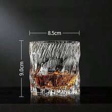 1 pieza Vaso de cristal premium con hielo, vaso de whisky creativo, vaso para licor, vaso de uso doméstico, diseño exclusivo, vaso clásico, vaso para jugo - Multicolor - Ver 3