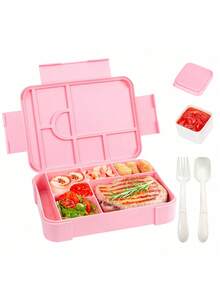 Cutie Bento de mare valoare, sigilată cu 1 compartiment, cutie de prânz portabilă pentru microunde, cutie simplă pentru fructe în culoare solidă, esențială pentru copii, studenți, lucrători la birou, reutilizabilă pentru picnic în camping în aer liber