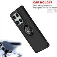 兼容 Moto Edge60/50/40/30Pro/G12345678998765421 手机壳，亲肤防指纹指环支架防震豪华保护壳，带防尘孔，厚边，电镀，兼容支架，适用于 Vivo Y123456789987654321、Oppo A/Realme C/Reno123456789987654321、Honor X123456789987654321 - 黃色 - 查看 5