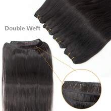 Straight Human Hair Weaves Brazilian Remy Human Hair Bundles Sew In Weft Extensions Straight Blonde 50g/Pack 12"-22" Natural Hair, Multiple Colors For You To Choose From, Easy Installation - SP18A-613 - Xem 4