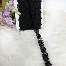 1 yarda de encaje bordado con flores de rosa de colores mixtos, encaje hidrosoluble para accesorios, ropa, decoración del cheongsam - Multicolor - Ver 24