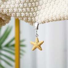 TwoFish Home Set Of 4 Yellow Starfish Resin Tablecloth Weights Clips Yellow Starfish Handicraft Tablecloth Clamps Pack Of 4{"Color_name":"YellowStarfish"} - 多色1 - 查看 3