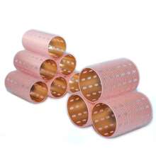 Jamshore 6 pezzi/set Bigodini termici in alluminio con setole rosa e nucleo dorato, autoadesivi, riscaldamento rapido, ricci magici senza calore, 90 mm, essenziali da viaggio, acconciatura, parrucchiere, capelli ricci, bigodini, arricciacapelli, ricci senza calore, bigodini per capelli, strumenti per capelli ricci, accessori per parrucchiere, barbiere, attrezzature per parrucchiere