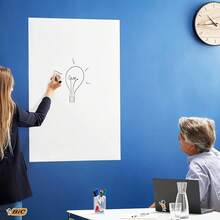 , Marking, Marcador de pizarrón, Colores Negro y Rojo, Ancho de línea 3.0 y 5.9mm, White Board Dura Hasta 4 días destapado 2 piezas - AZUL - Ver 5